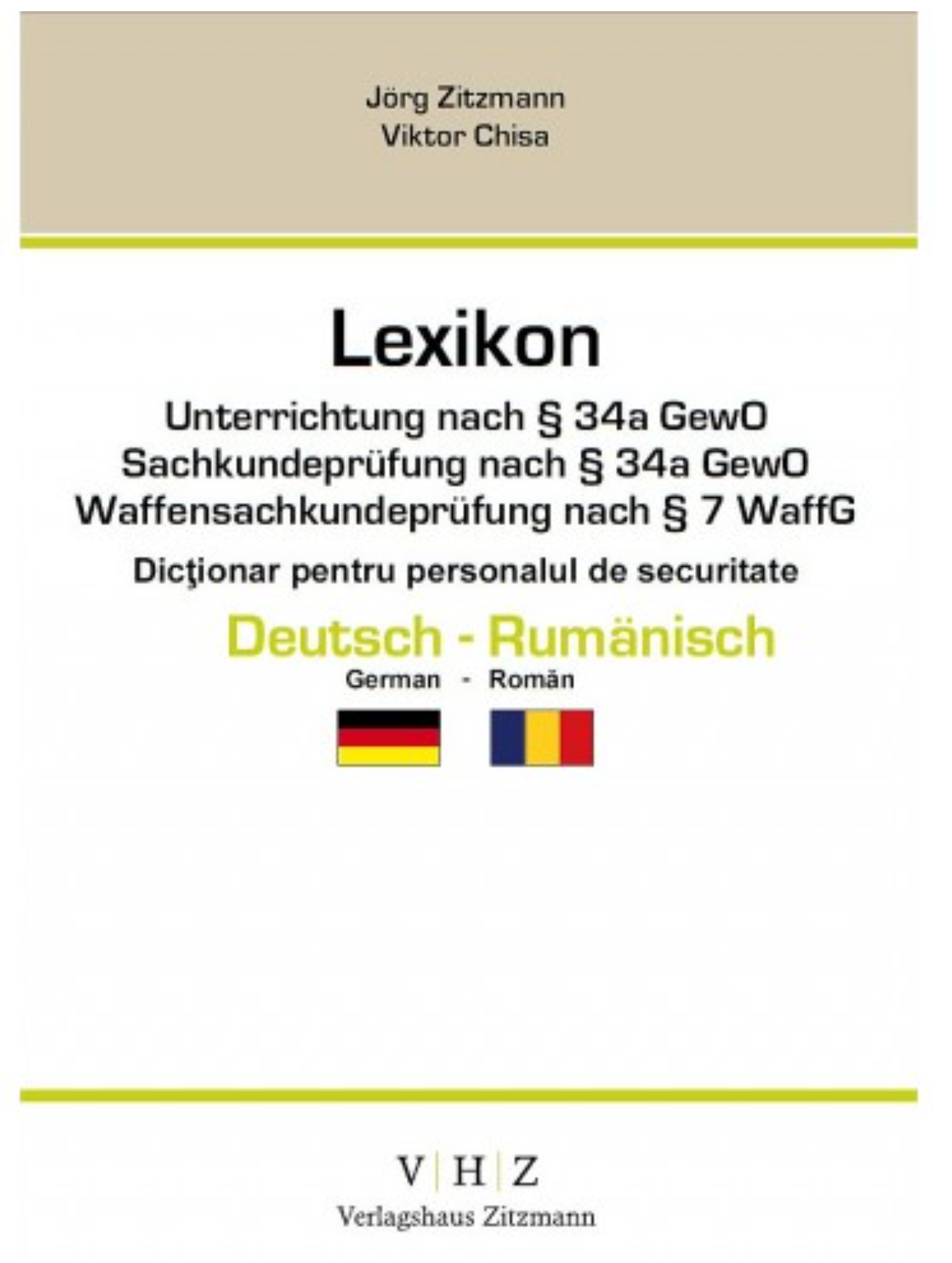 Unterrichtung / Sachkundeprüfung § 34a GewO Lexikon Deutsch - Rumänisch