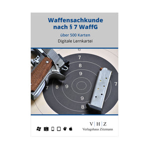 Waffensachkundeprüfung nach §7 - digitale Karteikarten