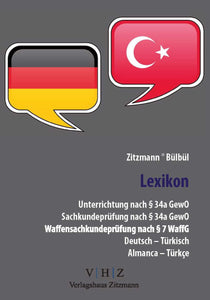 eBook - Unterrichtung / Sachkundeprüfung § 34a GewO - Lexikon Deutsch - Türkisch